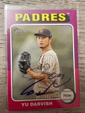 2024 Topps Heritage Yu Darvish auto on-card