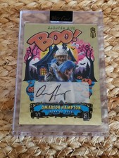Omarion Hampton Rookie True  1/1 Gold Vinyl Autograph Boo! 2025 Haunted Hits