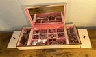 Mixed Vintage Costume Jewelry Lot Brooches Earrings Pins Necklaces Jewelry Box