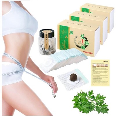 Holistic 90PCS Mugwort Essence Pills & Patches   Easy-to-Use Wellness Solution