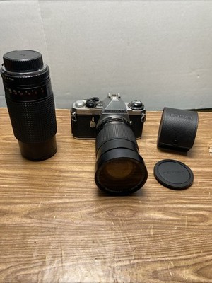 PENTAX ME SUPER Film Camera with PENTAX-M 1.4 / 28-90 mm 80-200mm and more