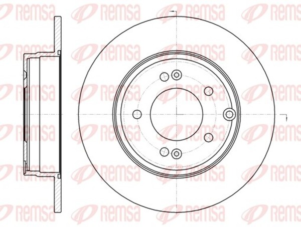 2X Remsa Bremsscheibe 6989.00 284Mm FüR Hyundai Sonata 5 NF TG Crdi Vvti GLS-image
