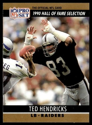 1990 Pro Set Ted Hendricks Los Angeles Raiders #26