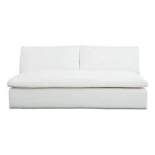 Moe's Home Collection Miles Outdoor Sofa Fabric White