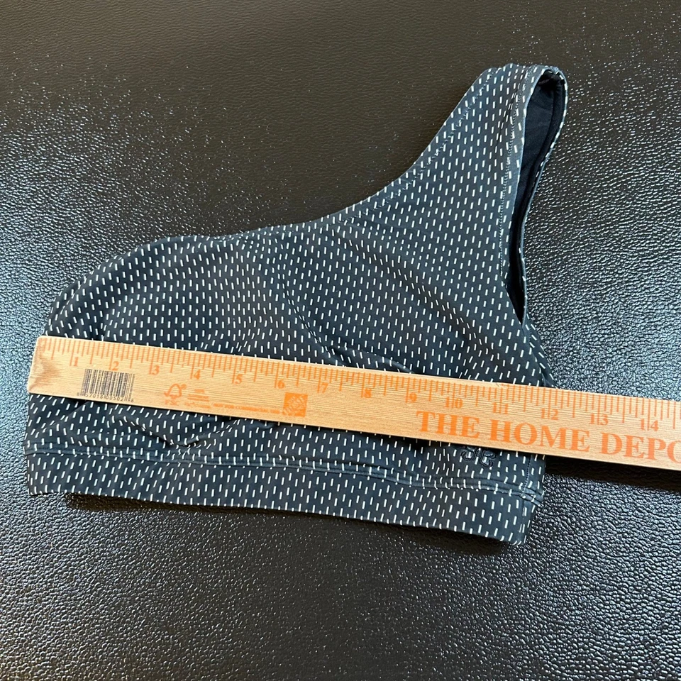 Albion Fit One Shoulder Sports Bra Black White Dash Print Womens Size Small - Image 4 of 4