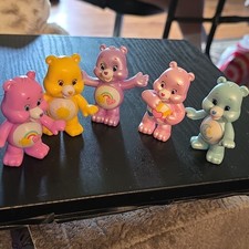 TCFC Lot Of Five 5 Care Bear Mini Figurines Non-Poseable 1.5  
