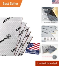 Noise Reduction Butyl Mat - 50 Mil, 5-Pack for Car Trunk, Doors, Floor, Ceiling