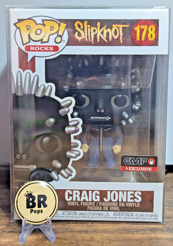 Funko POP! Rocks Slipknot Craig Jones #178 EMP Exclusive w/Pop Protector