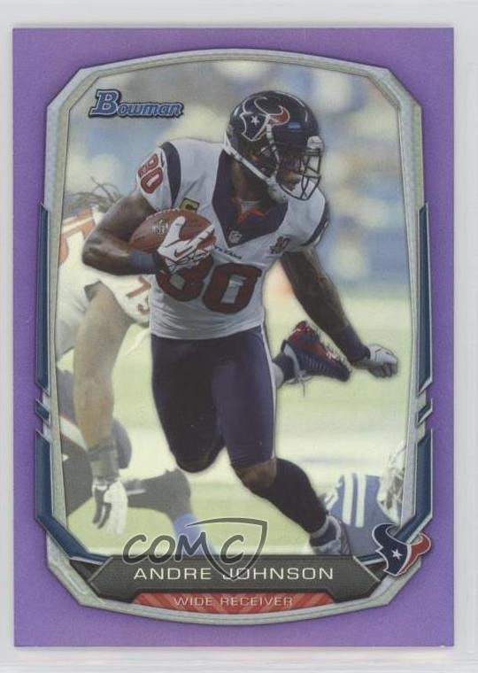2013 Bowman Purple Rainbow Foil Andre Johnson #15 HOF 07rd