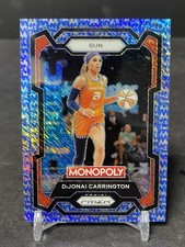 2024 WNBA Monopoly Prizm DiJONAI CARRINGTON Blue Millionaire Shimmer #/10 SUN