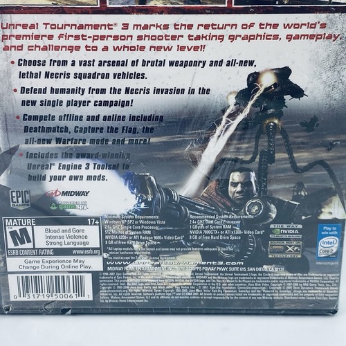 Unreal Tournament 3 III PC Videojuego 2007 Epic Games - Midway - ¡NUEVO SELLADO! FPS - Imagen 7 de 11