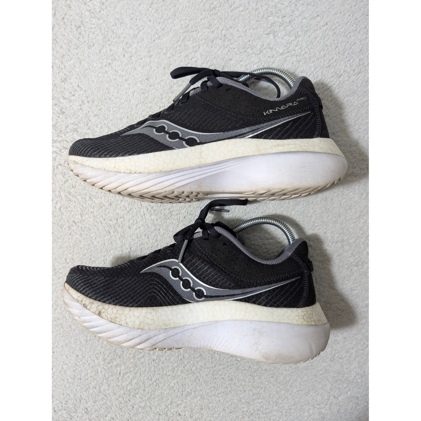 Saucony Kinvara Pro Running Shoes Womens 9.5 Black Silver S10848-10 ...