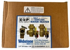 Webstone 3/4 in. EXP Ultra-Compact Tankless Water Heater Service Valve Kit NIBCO