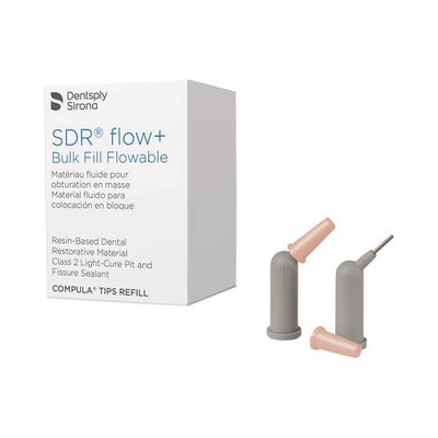 Dentsply Sirona 61C106P SDR Flow+ Bulk Fill Flowable Compula Tips A1 15/Pk