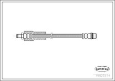 Bremsschlauch CORTECO 19025874 für ESPACE RENAULT 2 J636 J633 J634 S635 S63D 4x4