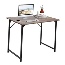  32 Inch Computer Desk,Home Office Desk, Modern Simple Style for 32 inch Brown