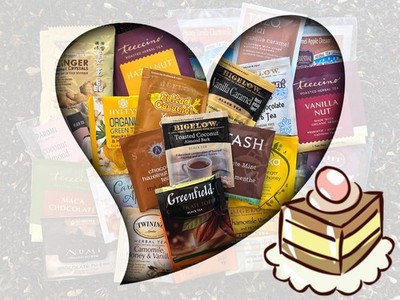 Dessert Tea Bag Sampler Variety Pack - 24 Single-Serve Varieties-15 Brands