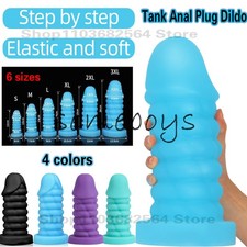Super Huge Soft Anal Plug Big Dildo ButtPlug Anus Expansion Vaginal Anal Sex Toy