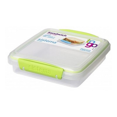 Sistema 450ml Sandwich Box to Go, One (Colors May Vary) No Color