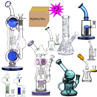 Blind Box Random Style Glass Water Pipe recycle rig Smoking Hookah bong 1pcs US