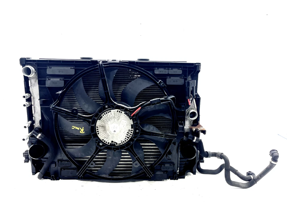 BMW 535I XDRIVE 2011-2016 JUEGO COMPLETO SISTEMA DE REFRIGERACIÓN RADIADOR VENTILADOR CONDENSADOR OEM Foto 2 de 4