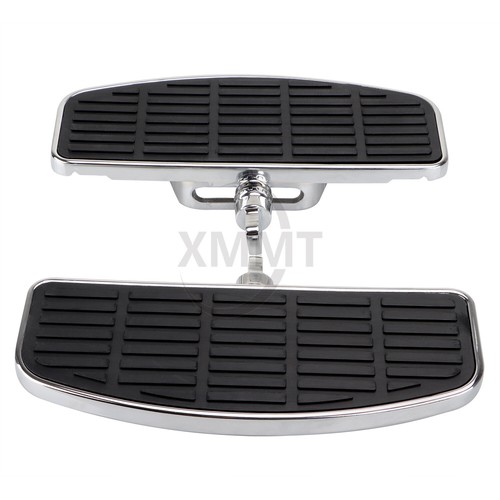 Black & Chrome Floorboards For Harley Sportster XL Dyna Honda Front Foot Boards - Picture 8 of 16