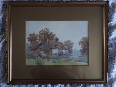 Antikes Original Aquarell Gemälde James Matthews 1886-1930 ''Withyham Sussex''