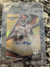 2022 bowman university autographs gold refractor will shipley 1/50!