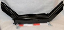 Commercial Truck Angled Spring Loaded Mud Flap Hanger Kit RH & LH - Black 2.5"