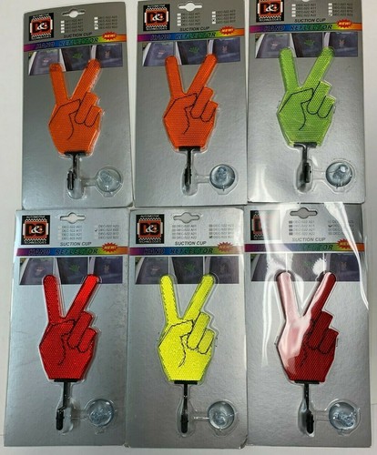 Peace-V-Sign-Hand-Gesture-Car-Truck-Van-Window-Sticker-Decal Safety Reflector - Picture 3 of 5
