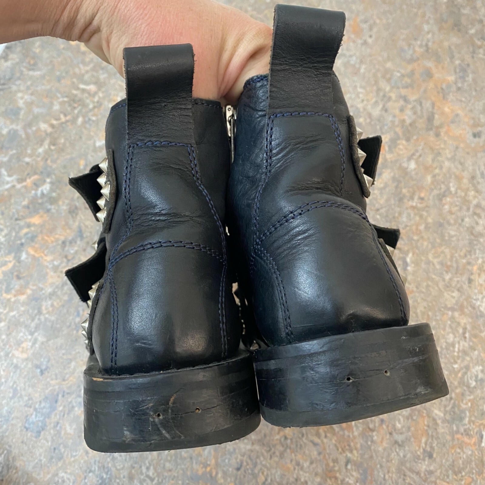 Zadig & Voltaire Laureen Spike Ankle Boots Shoes Blac… Gem