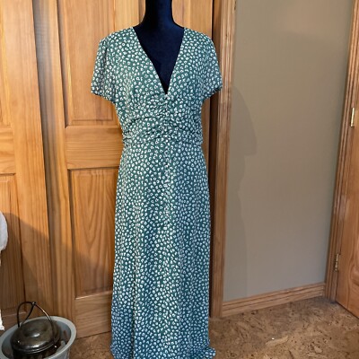 Bar III Printed Chiffon Maxi Dress Seabreeze Flora XL along Dress New With  Tags