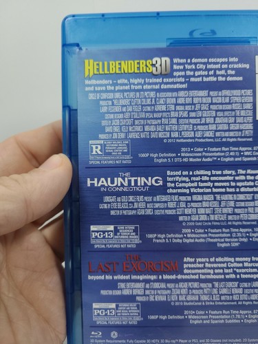 Hellbenders 3D/ The Haunting In Connecticut/ The Last Exorcism (Blu-ray, 3 Disc) - Picture 3 of 6