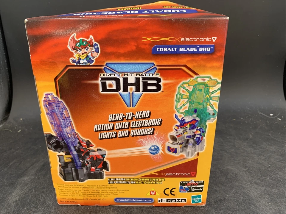 Battle B-Daman Direct Hit Battle Cobalt Blade Electronic DHB E-25 Zero System Foto 3 de 4