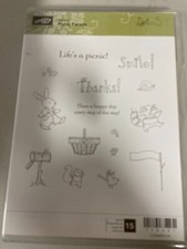 Stampin Up Stamp Set "Picnic Parade" New