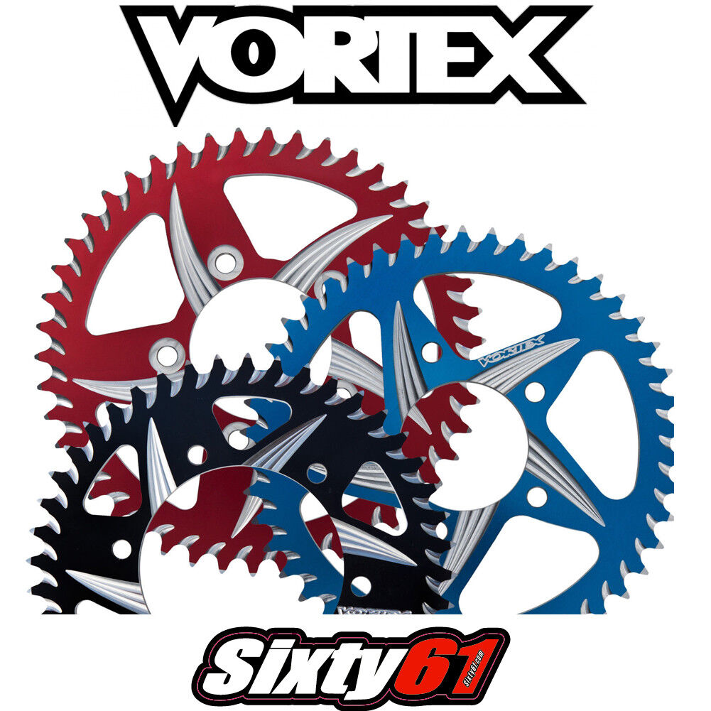 ZX6R ZX6RR Rear Sprocket 2003-2023 2024 Kawasaki Vortex 520 34-54 Blue  Black Red