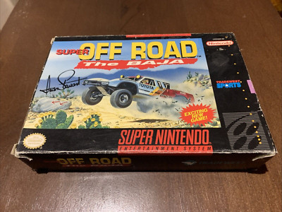 Super Nintendo Super Off Road The Baja SNES Empty Game Box only Original