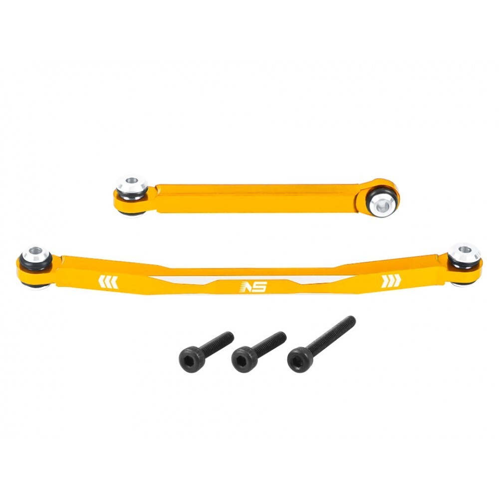 NexxSpeed CNC 7075 Aluminum Steering Links Set (GOLD) - FMS