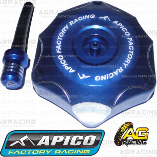 Apico Blue Alloy Fuel Cap Vent Pipe For Kawasaki KXF 450 2012 Motocross Enduro - Afbeelding 1 van 1
