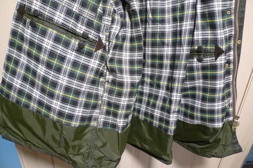 BARBOUR- A200 BORDER WAX COTTON JACKET - SAGE - MADE @ UK - EXCELLENT - 48 image 22