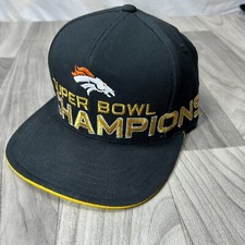 NFL Denver Broncos Team Apparel Baseball Cap Youth One Size Black Super Bowl
