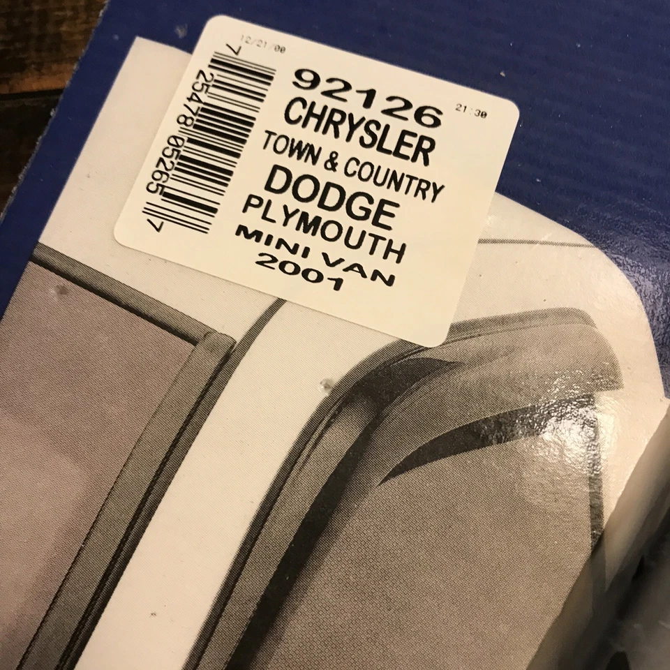 Protectores de lluvia 2 piezas ventana ventilación visera pantalla para Dodge Chrysler Plymouth 2001 furgoneta nuevo de stock Foto 2 de 4