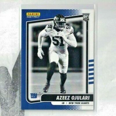 2021 Panini Instant Black & White Azeez Ojulari New York Giants RC PR 2728