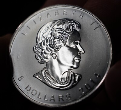 2014 Canada Arctic Fox 1.5oz 9999 Fine Silver coin Canadian Queen