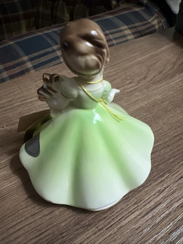 Vintage Joseph Originals Japan May Figurine Girl Emerald Ceramic - Picture 2 of 6