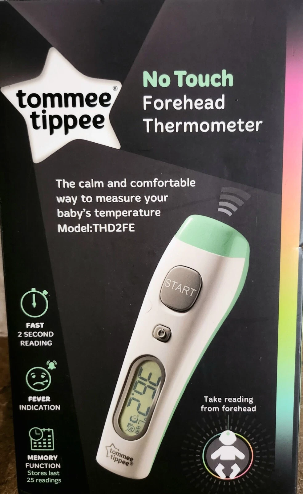 Tommee Tippee No Touch Forehead Thermometer THD2FE
Opens in a new window or tab