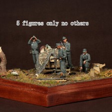 1/35 Resin WWII German artillery Crew 5 Soldiers unpainted unassembled f192