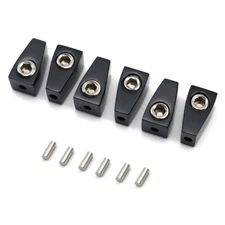 6 String Headless Electric Guitar Nuts Single String Nuts Split Type Nuts Black