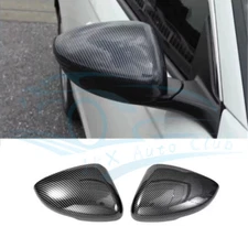 Carbon Fiber Side Rearview Mirror Cap Cover Trim For Honda Accord 2023-2024