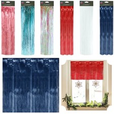 50cm Holographic Foil Lametta,X'mas Party Decor Tinsel,Backdrop Streamer Curtain